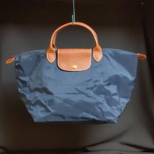 Longchamp navy foldable tote